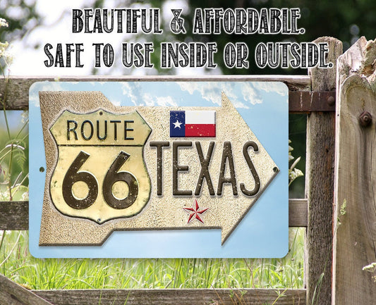 Route 66 Texas - Metal Sign