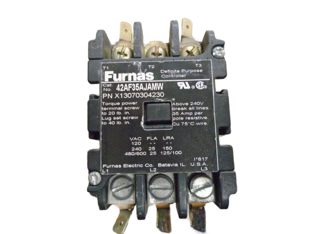 FURNAS ELECTRIC 42BF35AJACW, X13070304200 CONTACTOR 30A 240V 3 POLE UNIT Otarealm