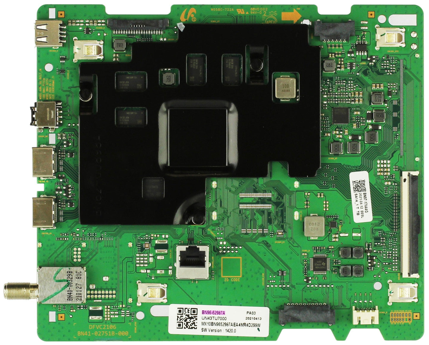Samsung BN96-52987A Main Board for UN43TU700DFXZA (Version CB09) Otarealm