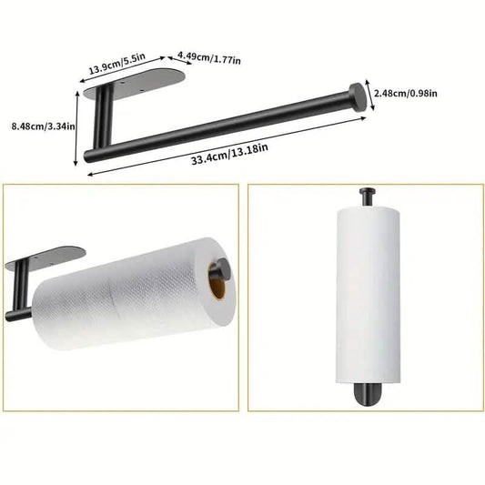 Self-Adhesive Under Cabinet Paper Towel Holder