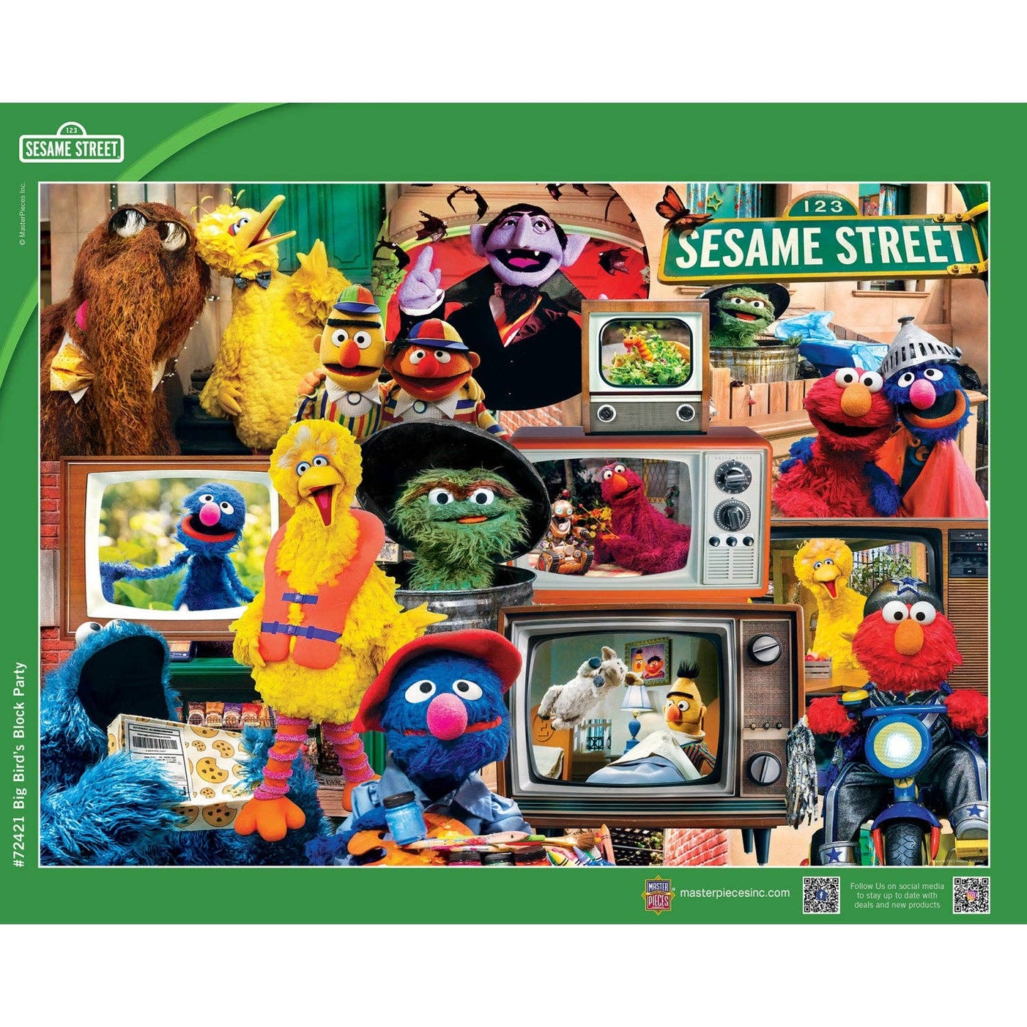 Sesame Street - Big Bird's Block Party 1000 Piece Puzzle by Masterpieces Puzzles