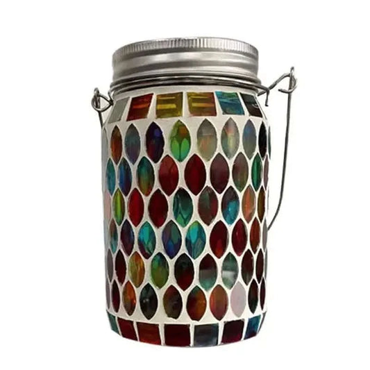 Solar Mosaic LED Waterproof Outdoor Hanging Lanterns Otarealm