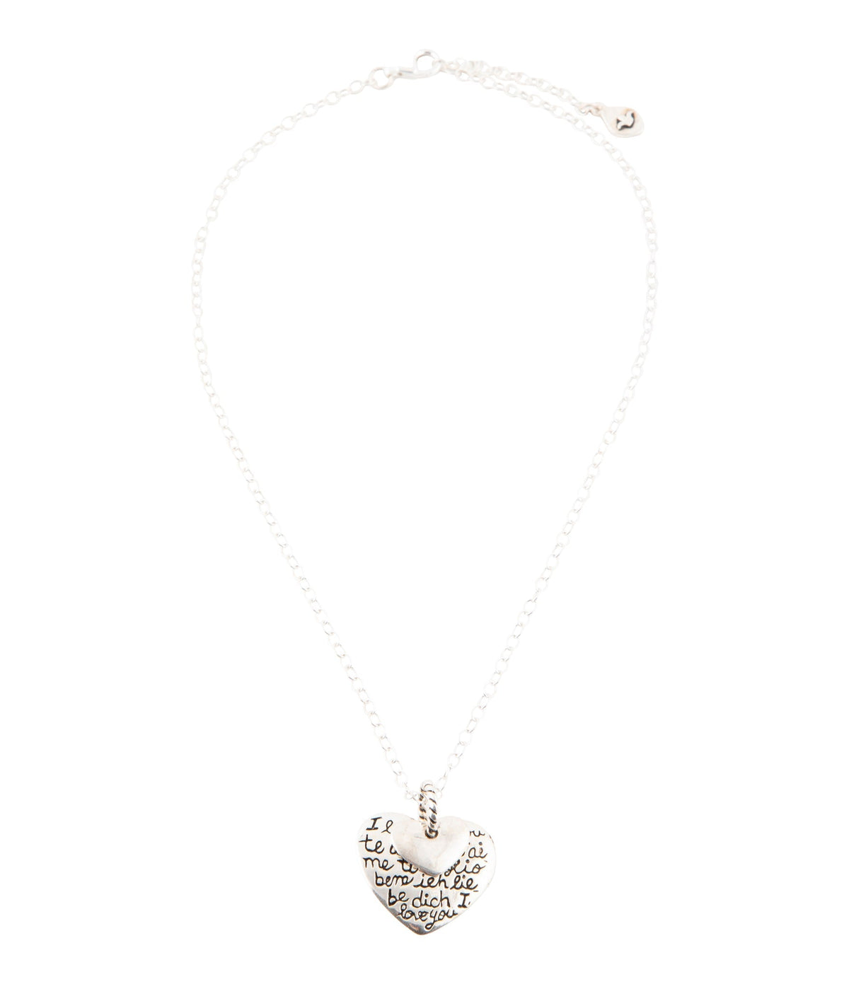 Sterling Silver Engraved Heart Pendant Neckalce Otarealm