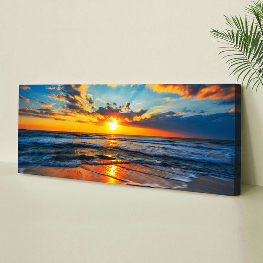 Sunrise On Atlantic Ocean Canvas Wall Art II Otarealm