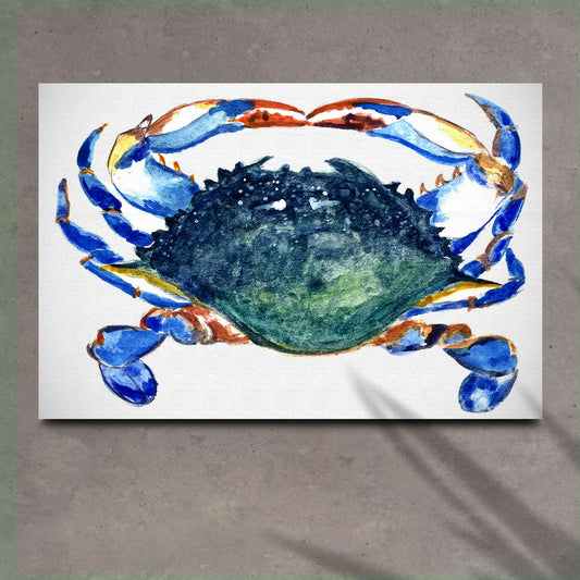 Crab Art Watercolor Canvas Wall Art Otarealm