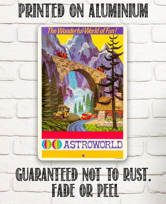 AstroWorld Alpine Sleigh Ride - Metal Sign