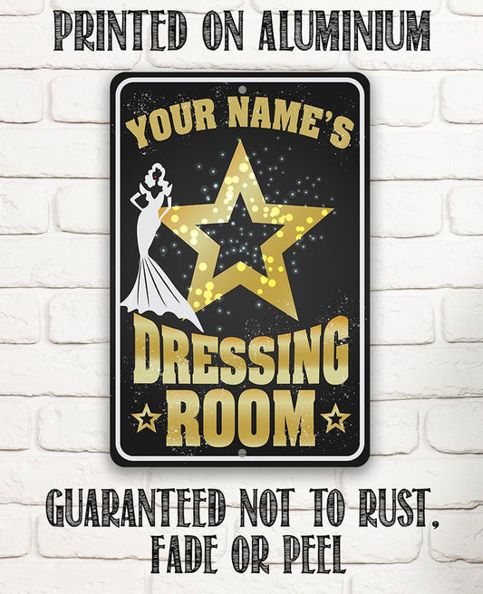 Personalized - Dressing Room - Metal Sign