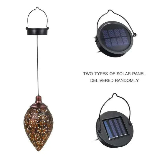 Tomshine Solar Lantern LED Moroccan Garden Lights Metal Lamp Waterproof Otarealm