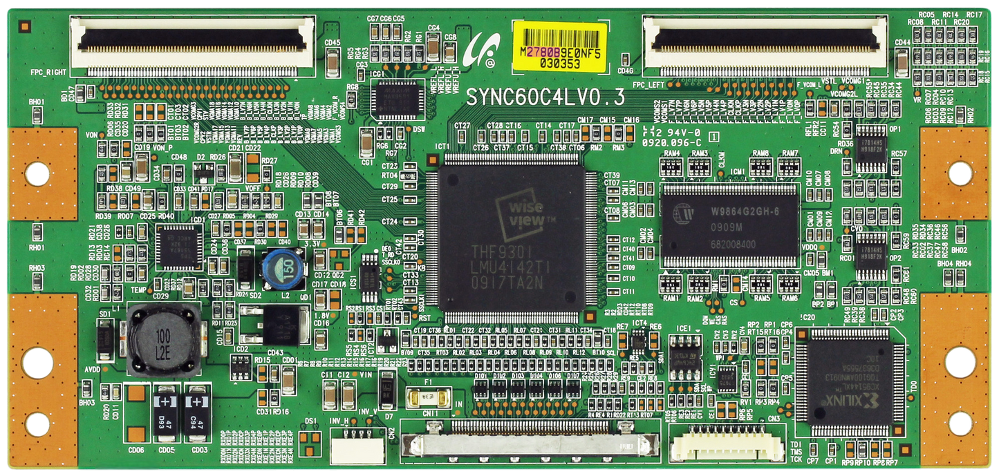 Samsung LJ94-02780B (SYNC60C4LV0.3) T-Con Board Otarealm