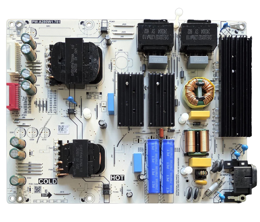 81-PWE160-C280001 Panasonic Power Supply, PW.A280W1.781, TV-55W95AP Otarealm