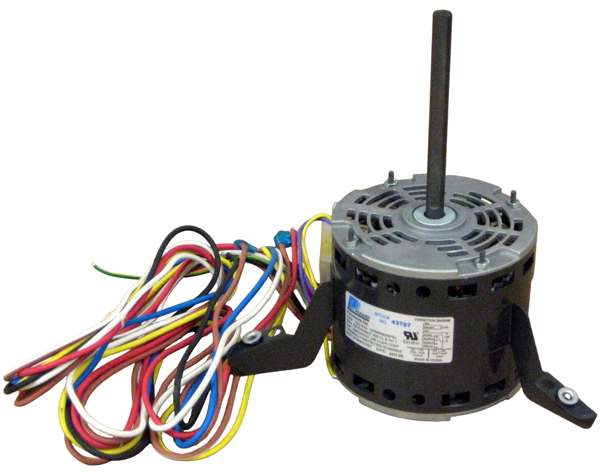 43787 A/C Blower Motor 1/2 HP 115 V 1075 RPM for Goodman B1340020S (Refurbished) Otarealm