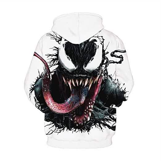 Unisex 3D Pattern Venom Printed Hoodies Otarealm