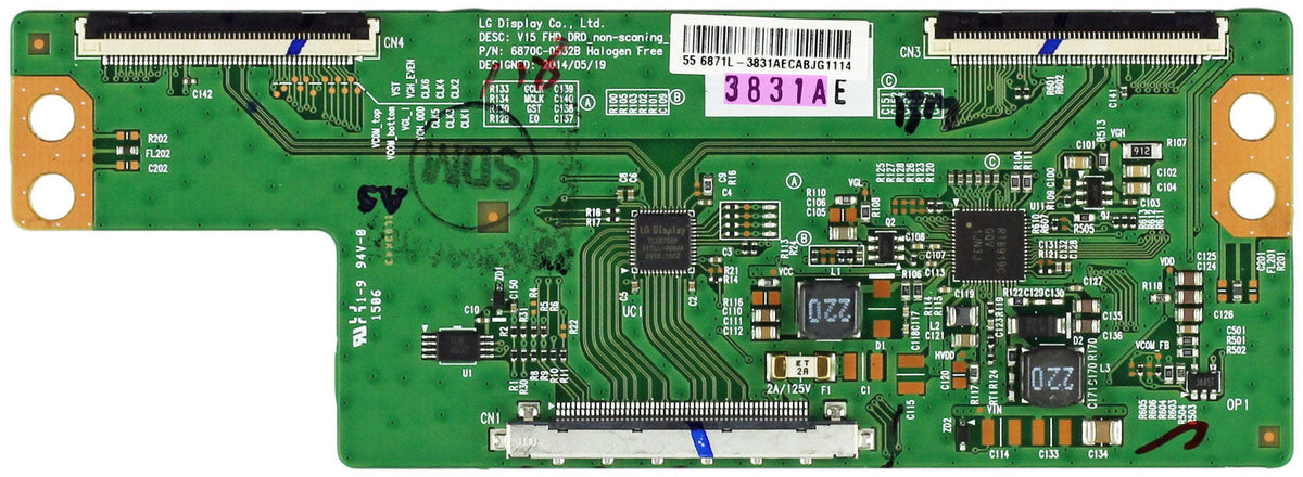 Vizio/Sanyo/Magnavox 6871L-3831A T-Con Board Otarealm