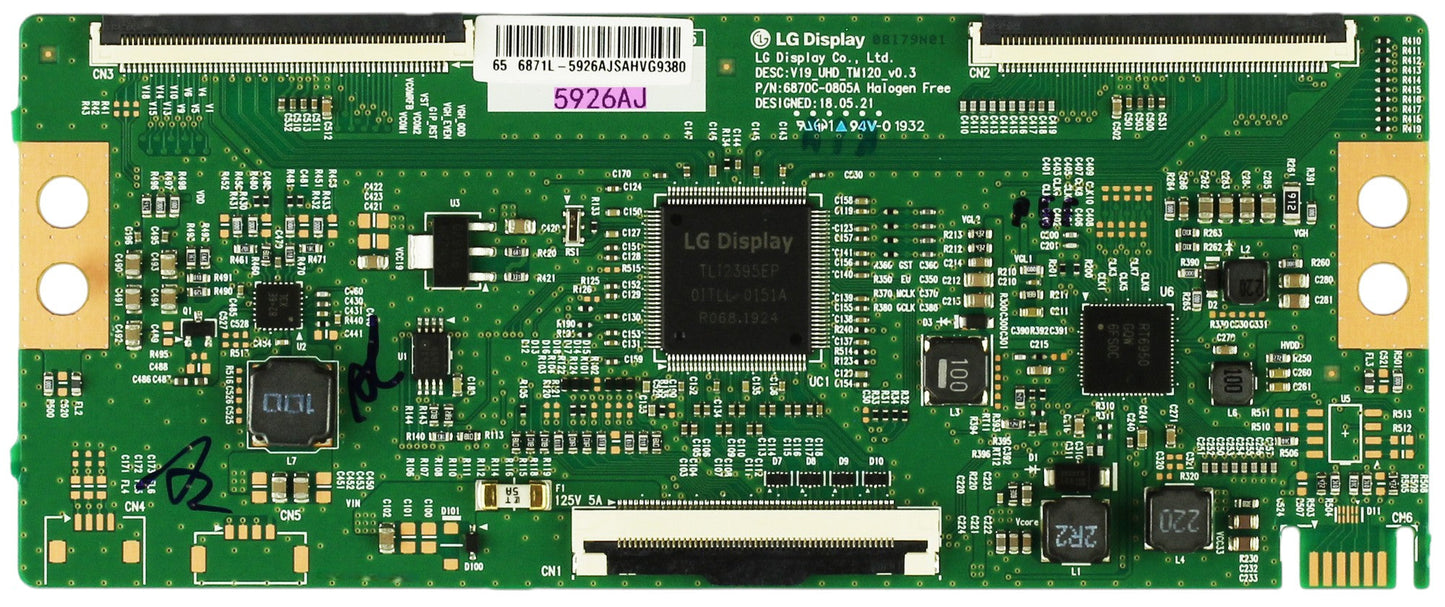 6871L-5926A Philips T-Con Board, 6870C-0805A, 55PFL5602/F7 Otarealm