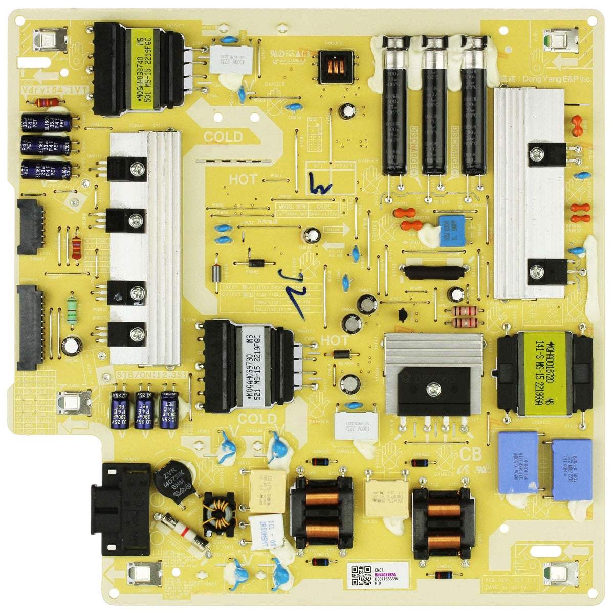 Samsung BN44-01152A Power Supply Board Otarealm