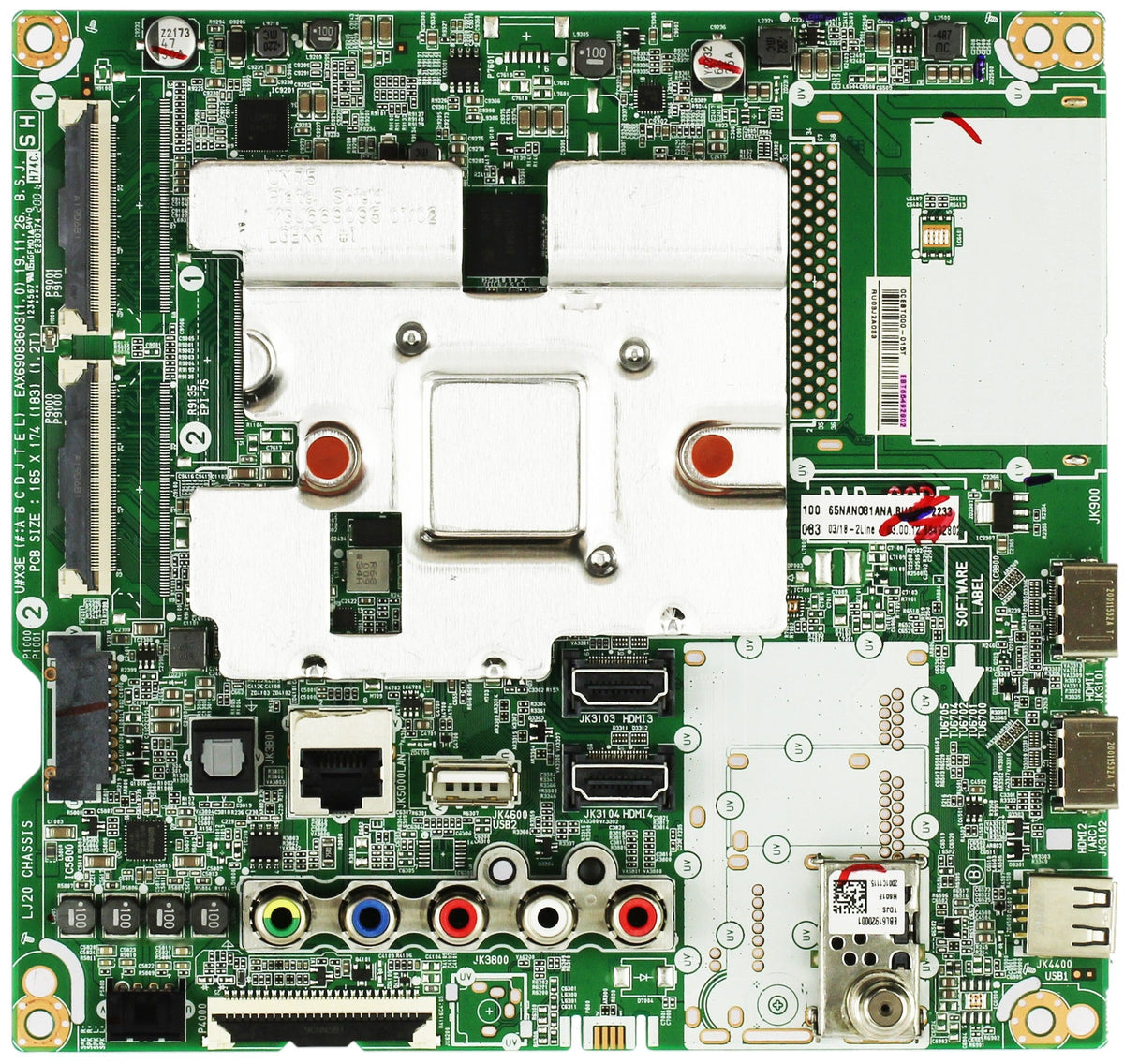 EBT66492802 LG Main Board, EBT66492802, EAX69083603(1.0), 65NANO81ANA Otarealm