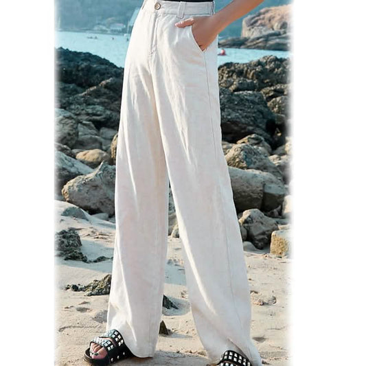 Women's Basic Soft Straight Twill Pants Otarealm