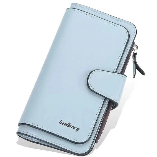 Women's Fashion Faux Leather Wallet with Card Slots & ID Window Otarealm