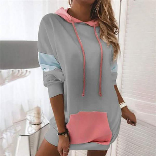 Women's Fashion Warm Loose Pullover Dress Otarealm