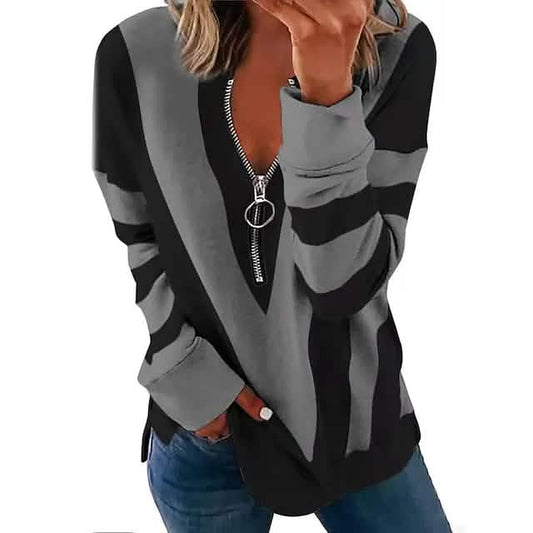 Women's Zip Shirt Long Sleeve Otarealm