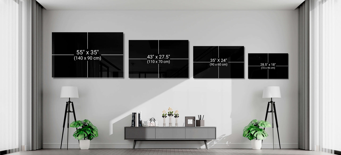 Dusk Gorge Misty Pines Rapids Glass Wall Art Otarealm