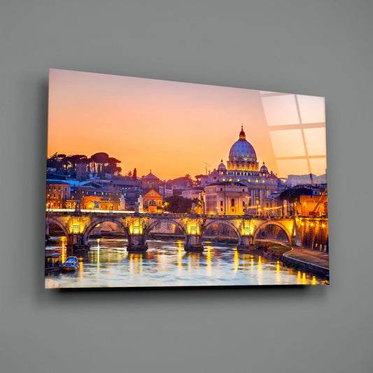 St, Peter's Basilica Glass Wall Art