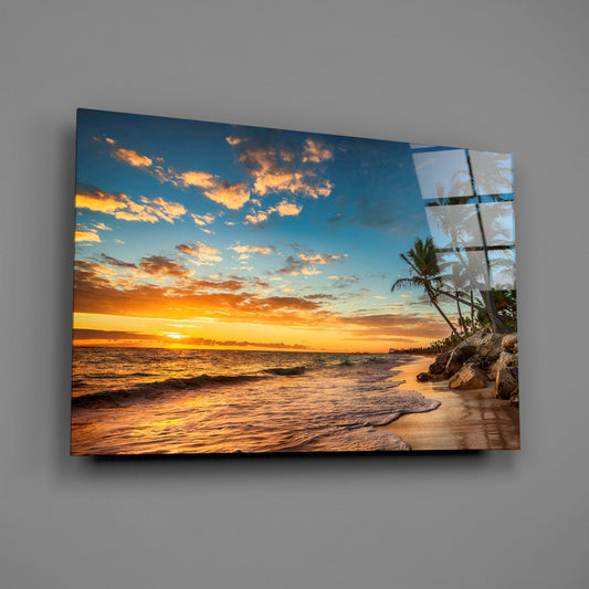 Beach Cruise Glass Wall Art