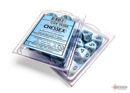 Opaque Pastel Blue/back | 7-Dice, 16mm, 12mm, d10s by Chessex