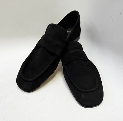 C Collection Suede Penny Loafer - Black
