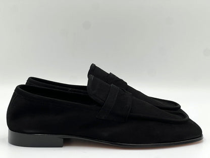 C Collection Suede Penny Loafer - Black