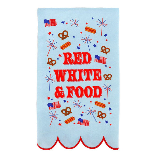 Red, White, & Food Patriotic Cotton Tea Towel