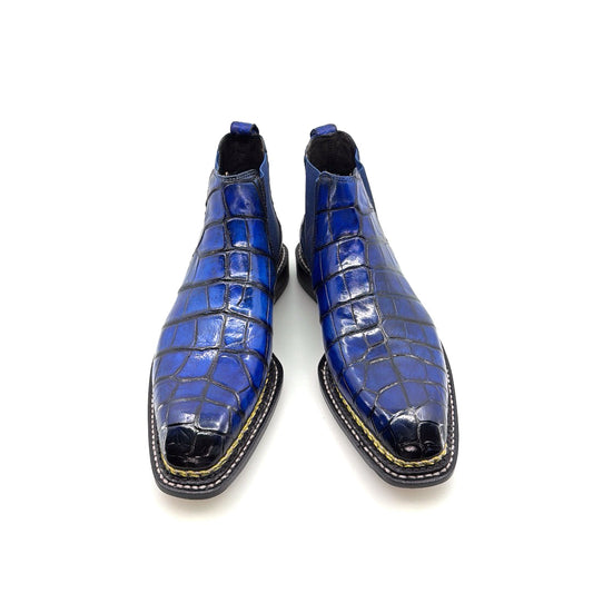 Maurice New York Custom Alligator Boot - Blue