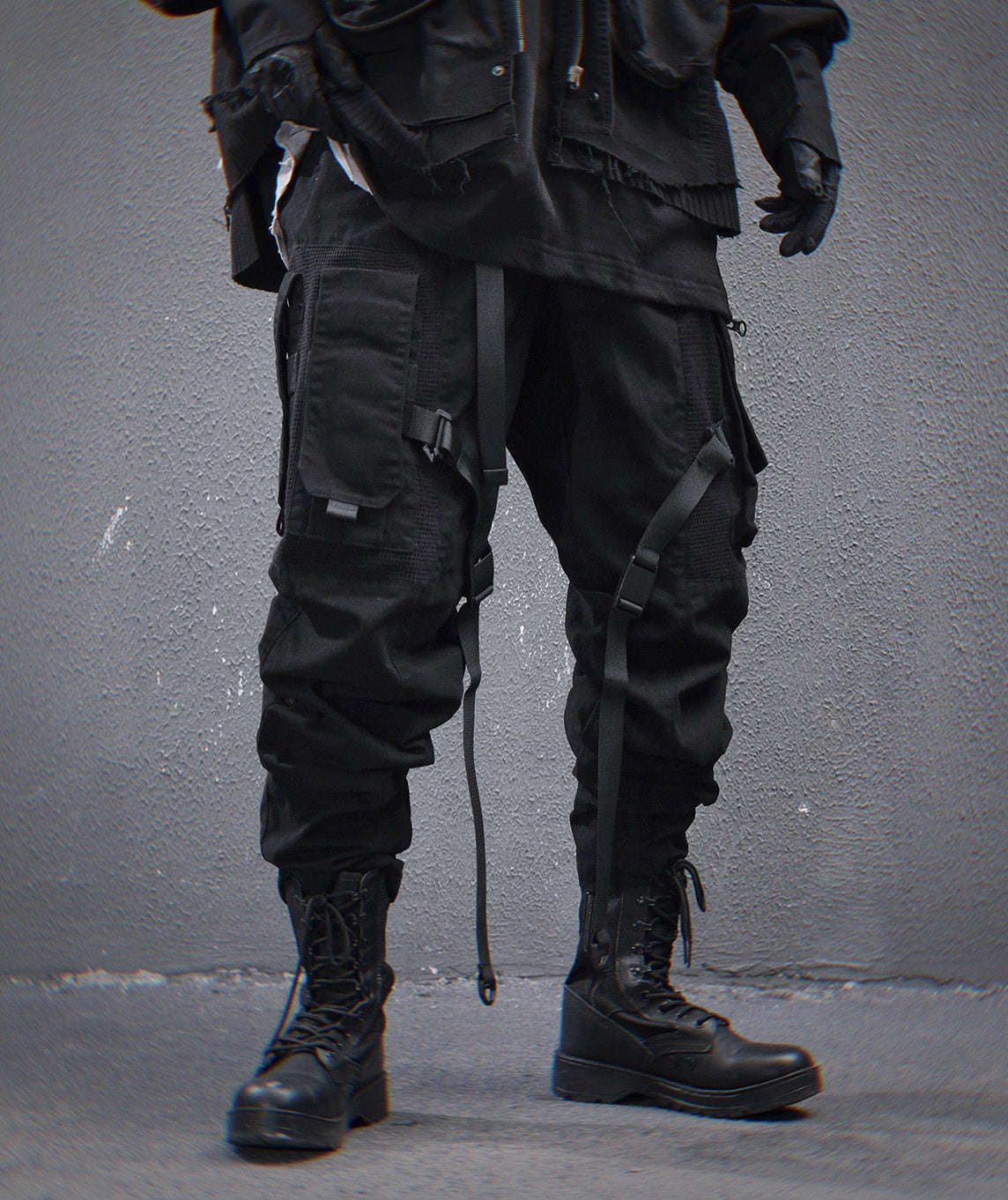 HiP46 Black NX Cargo Pants Otarealm