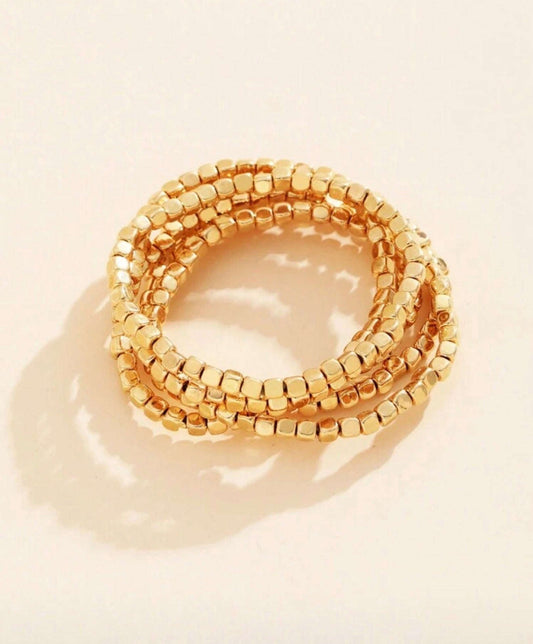 Beautiful Gold Glimmer Bead Bracelets Otarealm