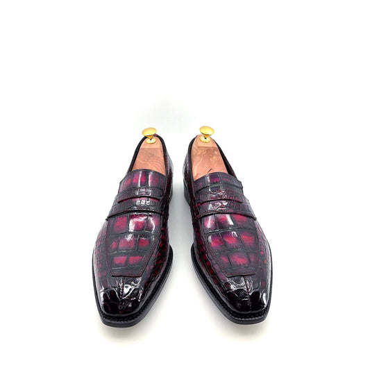 Maurice Custom Made Mirage Alligator Loafer - Purple