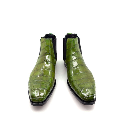 Maurice Austin Custom Alligator Boot - Green Otarealm