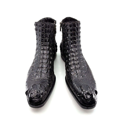 Maurice El Paso Hornback Alligator Boot Black Otarealm
