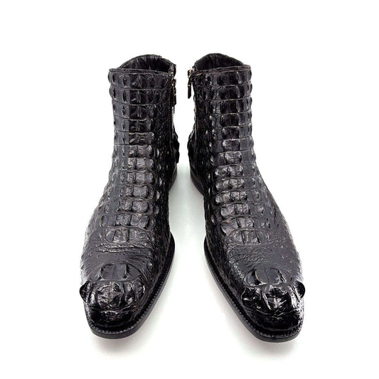 Maurice El Paso Hornback Alligator Boot Black Otarealm