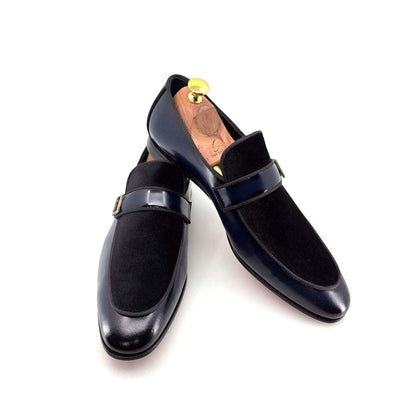 C Collection Leather Loafer - Navy Otarealm