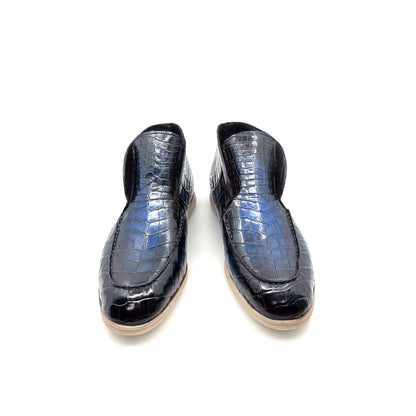 Maurice Nashville Custom Made Alligator Shoe - Navy