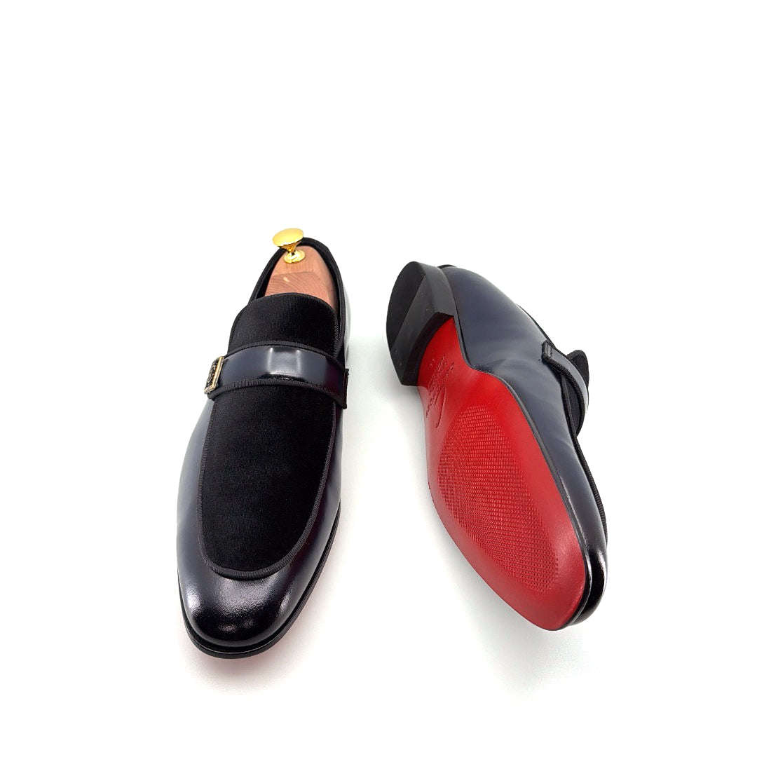 C Collection Leather Loafer - Navy Otarealm