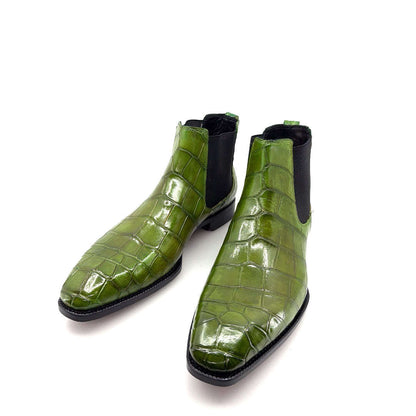 Maurice Austin Custom Alligator Boot - Green Otarealm