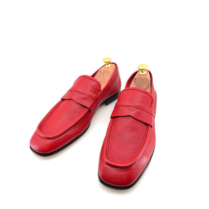 C Collection Deerskin Penny Loafer - Red Otarealm