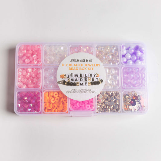 Cute Ghost Charm Pastel Halloween Pink Letter Beads and Pearls DIY Kit Otarealm