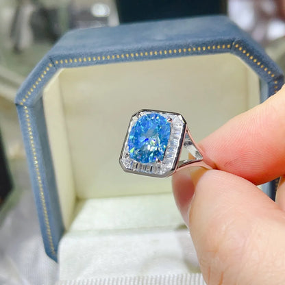 3 Carat Moissanite Square Ring