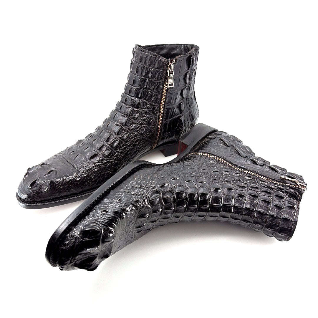 Maurice El Paso Hornback Alligator Boot Black Otarealm
