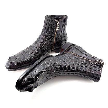 Maurice El Paso Hornback Alligator Boot Black Otarealm
