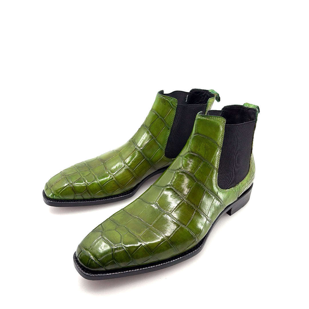 Maurice Austin Custom Alligator Boot - Green Otarealm