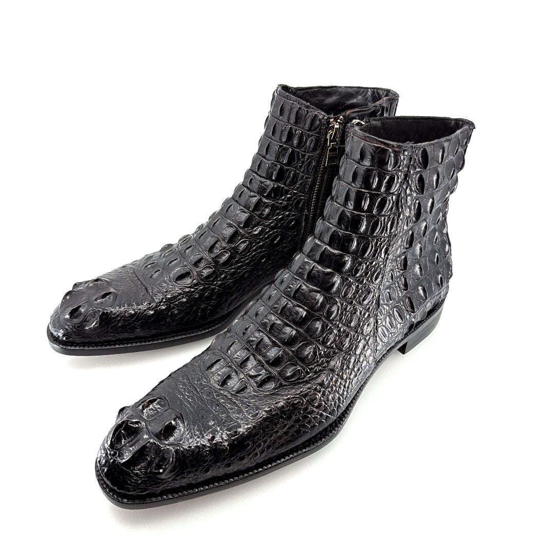 Maurice El Paso Hornback Alligator Boot Black Otarealm
