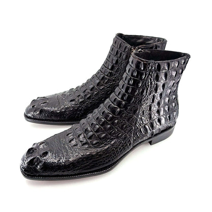 Maurice El Paso Hornback Alligator Boot Black Otarealm